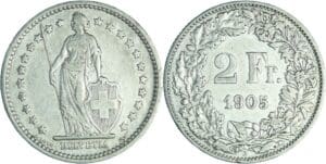Suisse - 2 francs 1905 B (Bern)