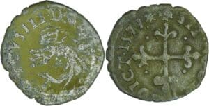 France - Henri III (1574-1589) - Liard du Dauphiné - 1er type - 1577 Z (Grenoble)