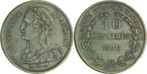 France - Deuxième république (1848-1852) - 10 centimes concours de Montagny 1848