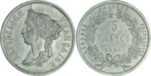 France - Deuxième république (1848-1852) - 5 francs concours de Boivin 1848