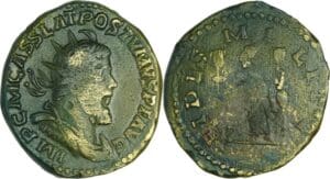 Postume - Double sesterce (260-261) - La Foi