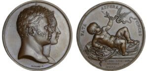 France - Duc et duchesse de Berry, naissance du duc de Bordeaux, 1820, Paris