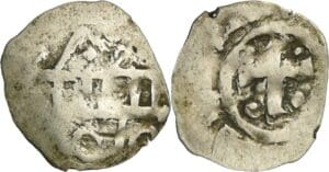 France - Normandie - Guillaume Le Conquérant - Denier aux quatre frontons