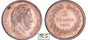 France - Louis-Philippe Ier (1830-1848) - 2 francs 1833 A (Paris)