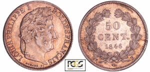 France - Louis-Philippe Ier (1830-1848) - 50 centimes 1846 B (Rouen)