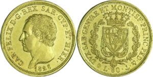 Italie - Sardaigne - Carlo Felice - 80 lire 1828 (Gênes)