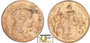 France - Troisième république (1871-1940) - 5 centimes Dupuis 1899