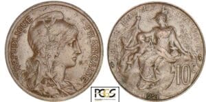 France - Troisième république (1871-1940) - 10 centimes Dupuis 1921