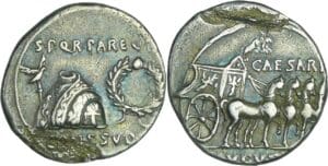 Octave Auguste - Denier (18 av. J.-C., Colonia Patricia)