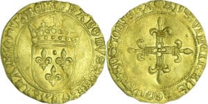 France - Charles VIII (1483-1498) - Écu d'or au soleil - 1ère émission (11 septembre 1483) - Dijon
