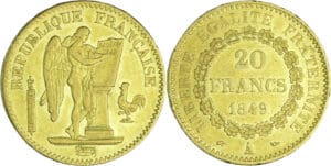 France - Deuxième république (1848-1852) - 20 francs Génie 1849 A (Paris)
