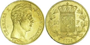 France - Charles X (1824-1830) - 20 francs 1825 W (Lille)