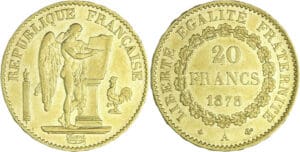 France - Troisième république (1871-1940) - 20 francs Génie 1878 A (Paris)