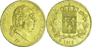 France - Louis XVIII (1815-1824) - 40 francs 1816 L (Bayonne)