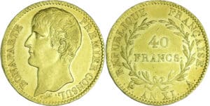 France - Bonaparte premier consul (1799-1804) - 40 francs An XI A (Paris)