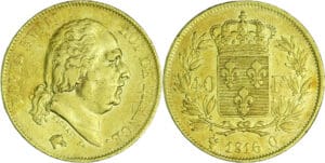 France - Louis XVIII (1815-1824) - 40 francs 1816 Q (Perpignan)