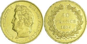France - Louis-Philippe Ier (1830-1848) - 40 francs 1834 A (Paris)