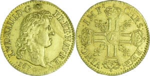France - Louis XIV (1643-1715) - ½ louis d’or à la tête nue - 1670 A (Paris)