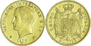 Italie - Règne d'Italie - 20 lire 2ème type - 1814 M (Milan)