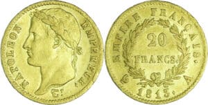 France - Napoléon 1er (1804-1814) - 20 francs revers empire 1813 A (Paris)