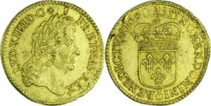 France - Louis XIV (1643-1715) - ½ louis d’or à l’écu - 1680 A (Paris) flan réformé