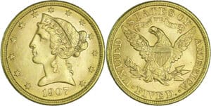 États-Unis - 5 dollars 1907