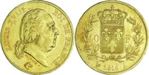 France - Louis XVIII (1815-1824) - 40 francs 1818 A (Paris)