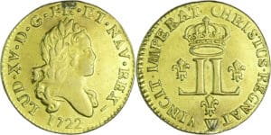 France - Louis XV (1715-1774) - Louis d’or aux deux L - 1722 W (Lille)
