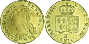 France - Louis XVI (1774-1792) - Double louis d’or au buste nu - 1786 K (Bordeaux)