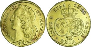 France - Louis XV (1715-1774) - Double louis d’or de Béarn au bandeau - 1765 (Pau)