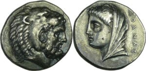 Ile de Carie - Kos - Tétradrachme (366-300 av. J.-C.) Magistrat Athamas