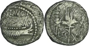 Marc Antoine - Denier des Légions X (32-31 av. J.-C., Patras)