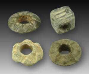 Celte - Lot de 4 rouelles en plomb - Lot 10 - (Ier siècle av.)