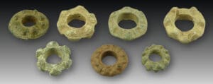 Celte - Lot de 7 rouelles en plomb - Lot 12 - (Ier siècle av.)