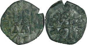 France - Bretagne - Charles de Blois - Double denier (Rennes)