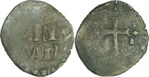 France - Bretagne - Charles de Blois - Double denier (Rennes)