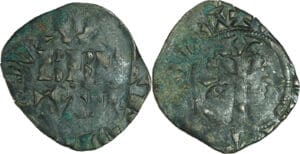 France - Bretagne - Charles de Blois - Double denier (Nantes)