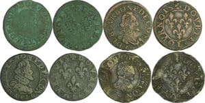 France - Champagne - Château-Renaud - Lot de 4 doubles tournois