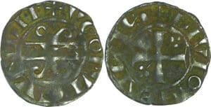 France - Bourgogne "Duché" - Hugues V - Denier (Auxonne)