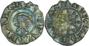 France - Provence - Marquisat de Provence - Raymond VII - Denier (Pont de Sorgues ou Mornas)