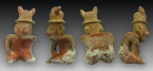 Précolombien - Mexique - Culture Nayarit - Statuette en terre cuite - 200 / 500 ap. J.-C.