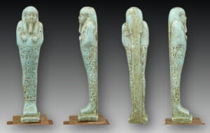 Égypte - Oushebti en fritte - De style XVIIIème sciècle