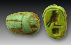Égypte - Basse Époque - Scarabée en pierre - 664 / 343 av. J.-C. (26ème-30ème dynasties)