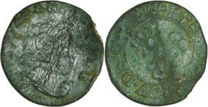 France - Champagne - Seigneurie de Cugnon - Ferdinand-Charles (1644-1672) - Denier tournois sd