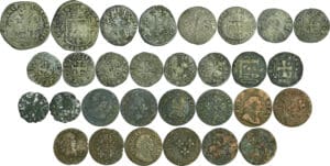 France - Lot de 15 monnaies féodales