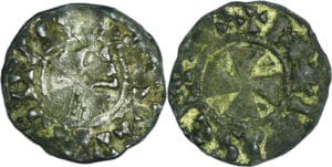 France - Champagne - Évêché de Meaux - Gautier Ier - Obole