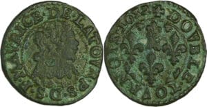 France - Champagne - Fédéric-Maurice de la Tour - Double tournois 1632