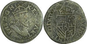 France - Artois - Philippe II - Liard 1586 (Arras)