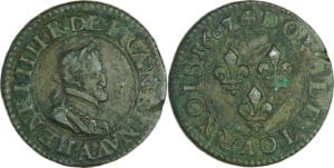 France - Henri IV (1589-1610) - Double tournois - 1607 A (Paris)