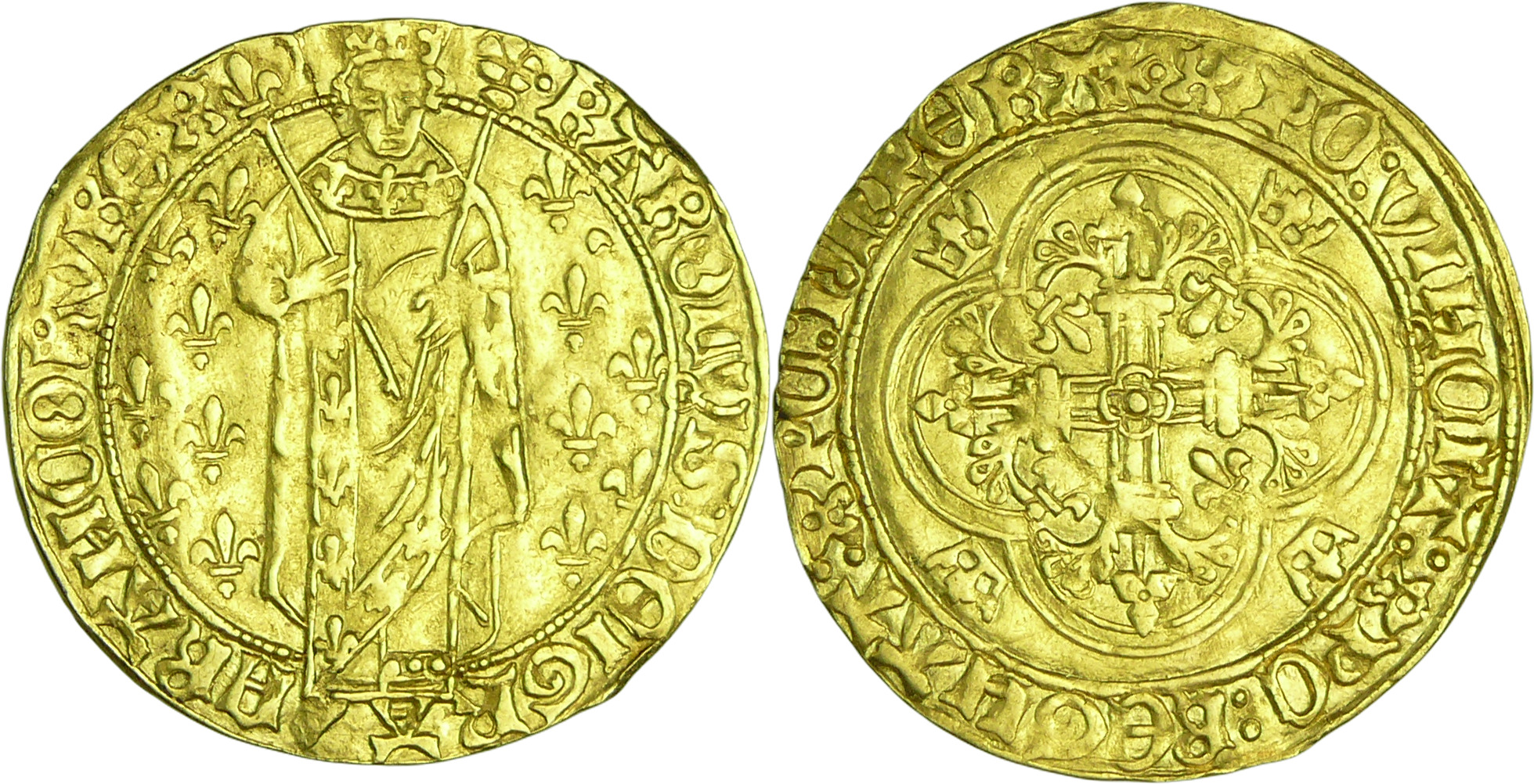 France - Charles VII (1422-1461) - Royal d'or - 2ème émission (5 avril 1431) - Tours France - Charles VII (1422-1461) - Royal d'or - 2ème émission (5 avril 1431) - Tours